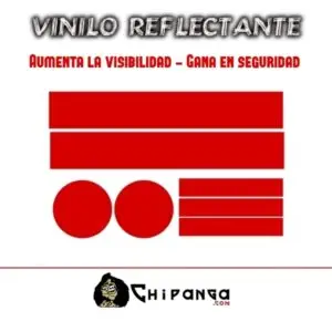 Pegatinas Vinilo Rojo Reflectante