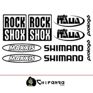 Pegatinas RockShox Maxxis Shimano k
