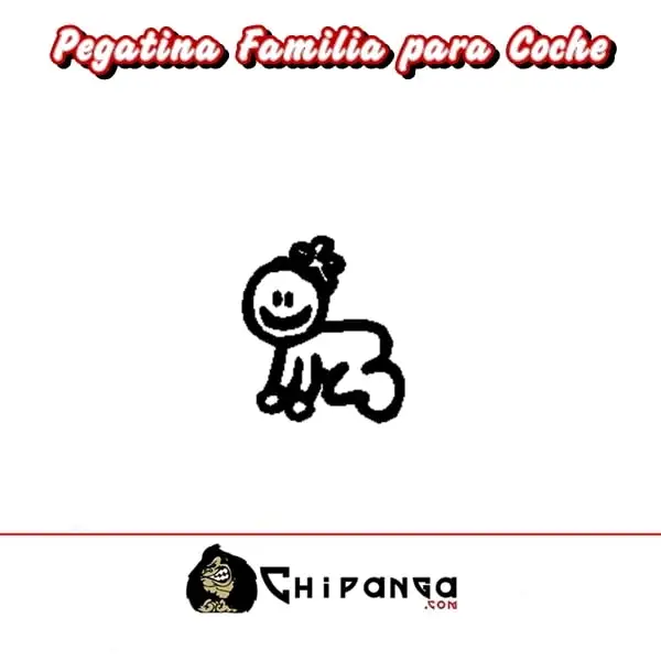 Pegatinas Familia hija bebe