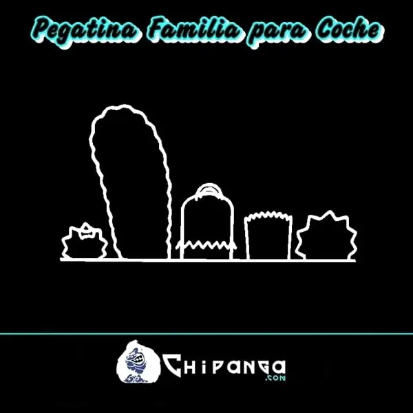 Pegatina Familia Simpsons n