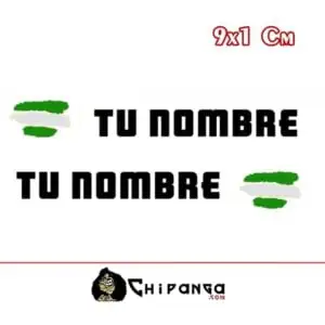 Pegatinas Nombre con bandera Andalucia