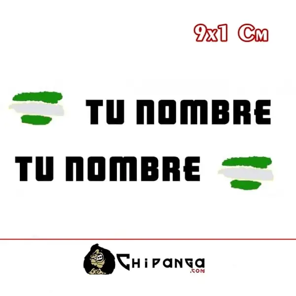 Pegatinas Nombre con bandera Andalucia