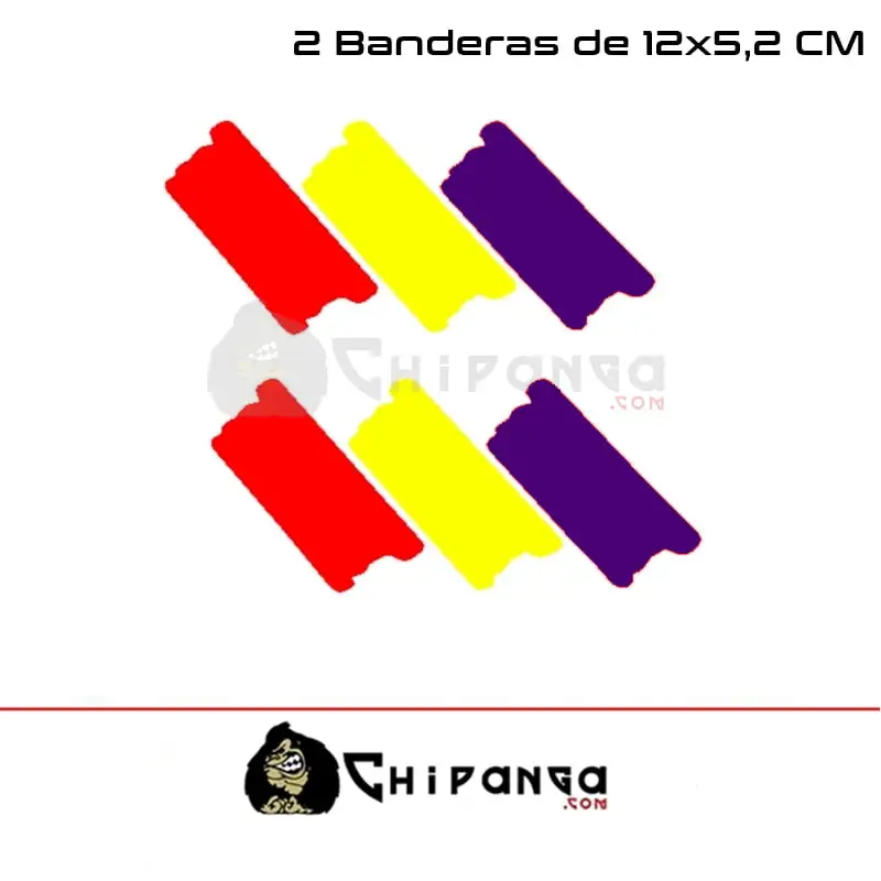 Pegatina Bandera Republicana 12 Cm