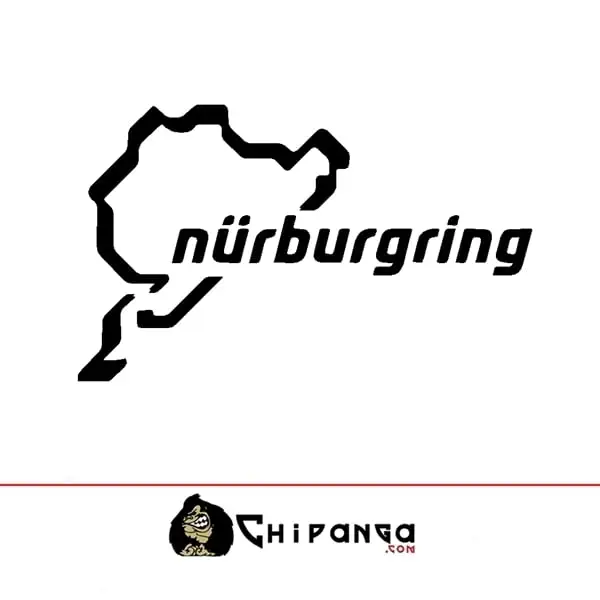 Pegatina Personalizable Nürburgring para coche Nurburgring