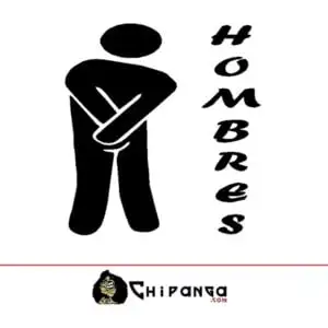 Vinilo WC Hombres