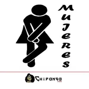 Cartel Mujeres Baño