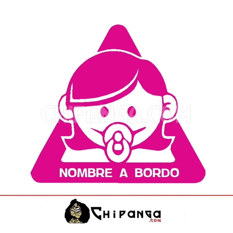 Personalizado De Niño/Bebé A Bordo Coche Firmar ~ Rosa bebé niñas a bordo ~