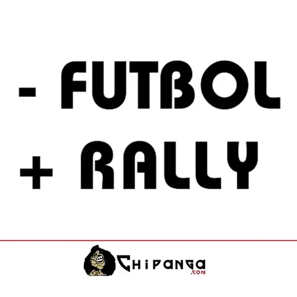 Pegatina para coche frase Menos - futbol mas + rally