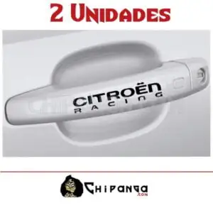 Pegatina Citroen Racing para tirador de puerta coche manija maneta
