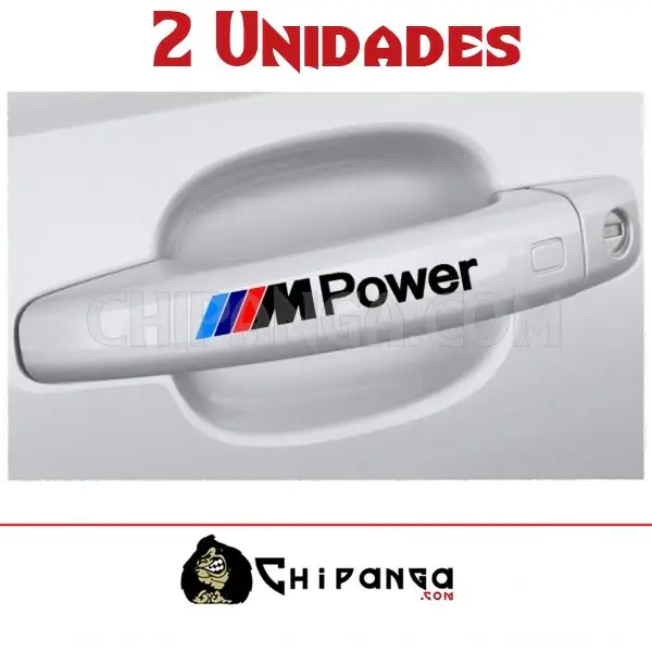 Pegatina BMW M Power para tirador de puerta coche manija maneta