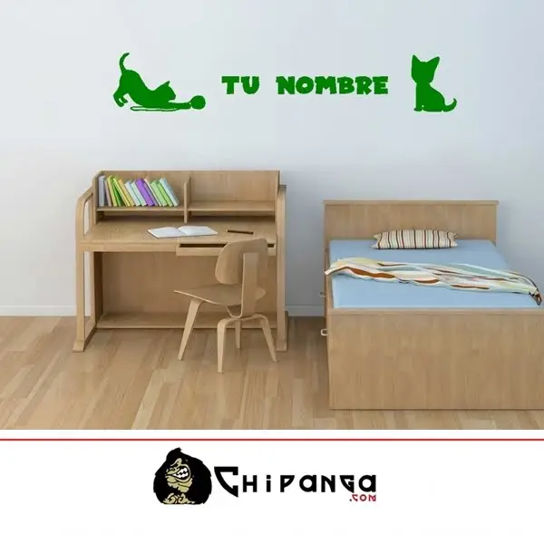 vinilo gatos gatitos nombre