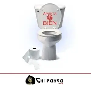 Vinilo Cisterna WC Tapa Apunta Bien Diana