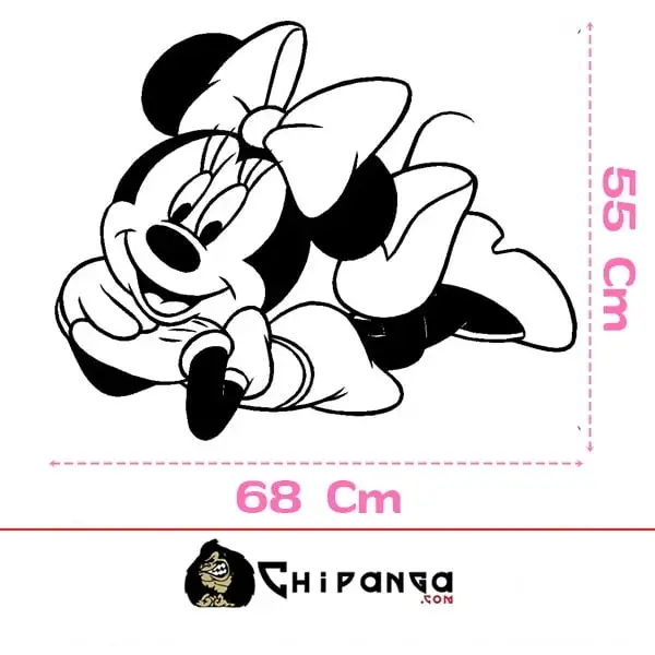 Vinilo Decorativo Infantil Pared Minnie Mouse