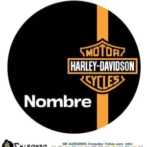 Oblea personalizada para tartas de Harley Davidson