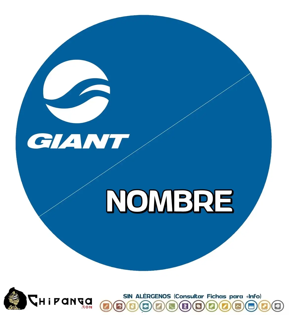 Oblea personalizada para tartas Giant