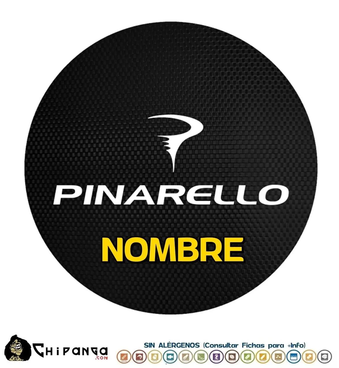 Oblea personalizada para tartas Pinarello