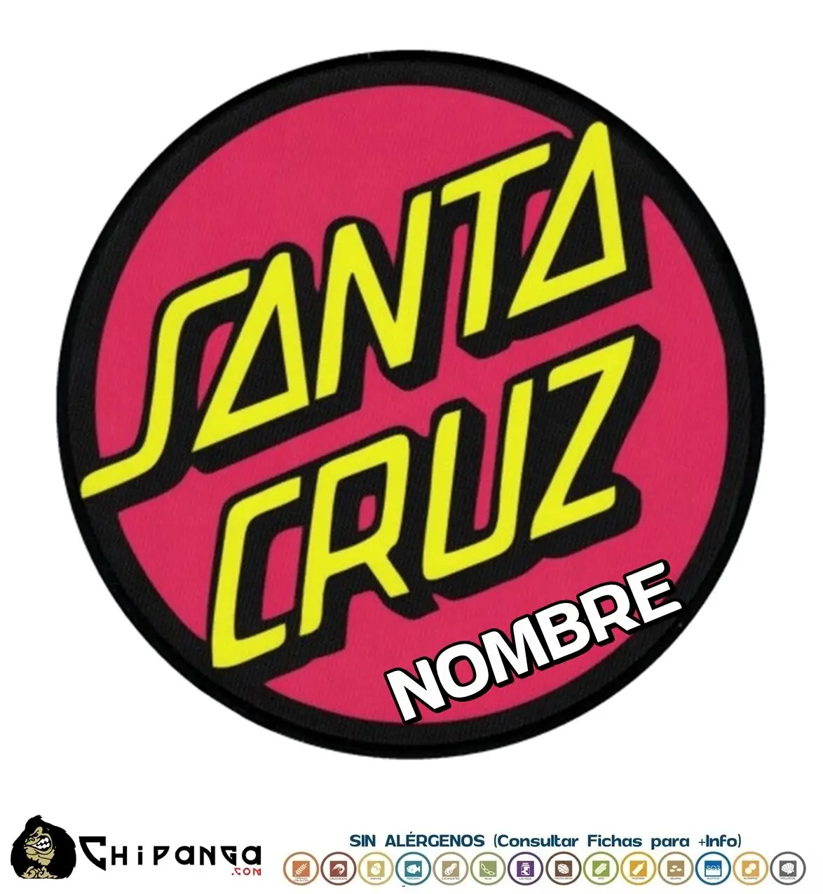 Oblea personalizada para tartas Santa Cruz