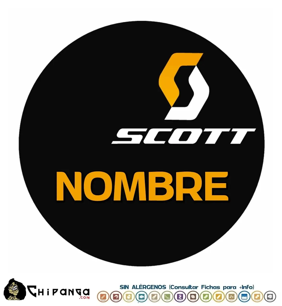 Oblea personalizada para tartas Scott