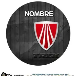 Oblea personalizada para tartas con logo Trek