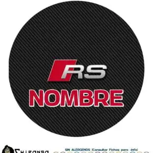 Oblea personalizada para tartas con logo RS