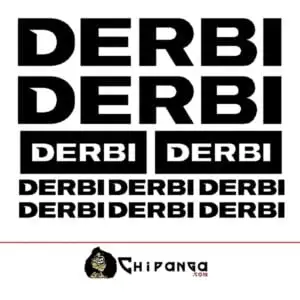 Lamina Pegatinas Derbi