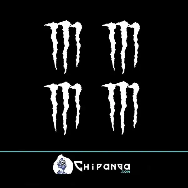 Lamina Pegatinas Garras Monster Energy - Imagen 2