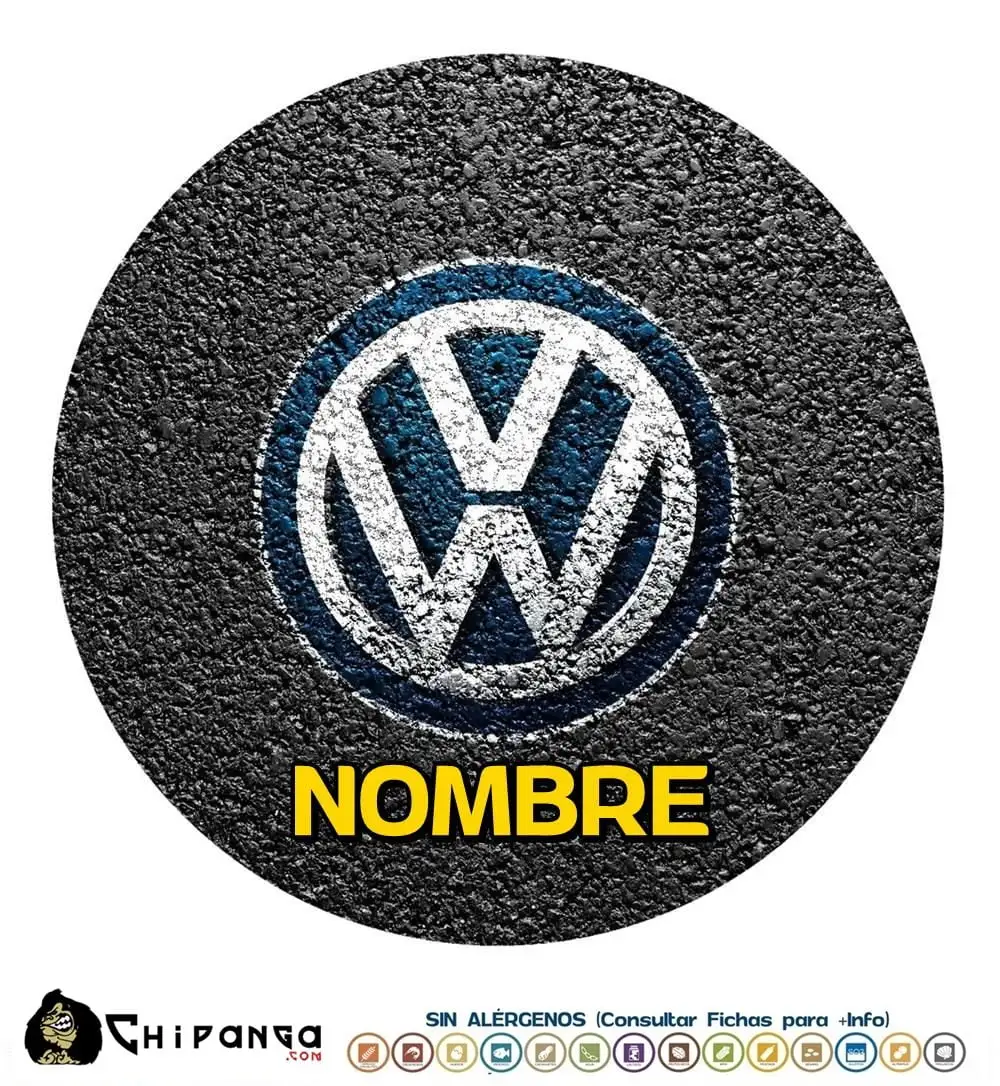 Oblea personalizada para tartas del logo Volkswagen
