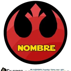 Oblea personalizada para tartas de Alianza Rebelde disco