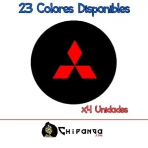 Pegatinas para tapa de llantas Mitsubishi Buje Rueda