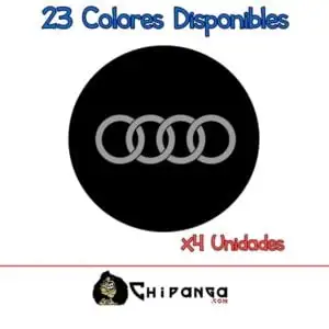 Pegatinas para tapa de llantas Audi Buje Rueda