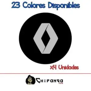 Pegatinas para tapa de llantas Renault Buje Rueda