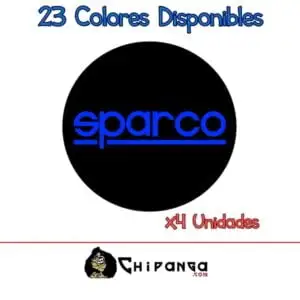 Pegatinas para tapa de llantas Sparco Buje Rueda