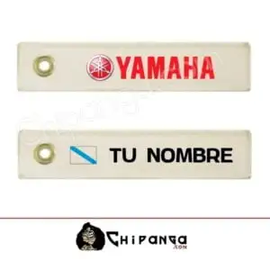 Llavero de tela Yamaha Personalizado con Nombre y Bandera de Galicia