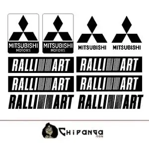 Kit Pegatinas para coche Mitsubishi Ralliart