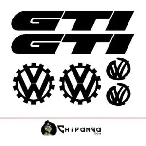 Kit Pegatinas para coche Volkswagen GTI