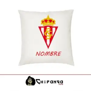 Cojín Real Sporting Gijón Personalizado con Nombre
