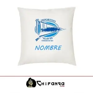 Cojín Deportivo Alavés Personalizado con Nombre