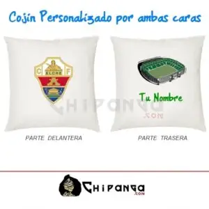 Cojín Elche CF Martínez Valero Personalizado con Nombre