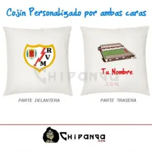Cojín Rayo Vallecano Estadio Vallecas Personalizado con Nombre