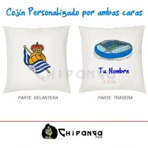 Cojín Real Sociedad Estadio Anoeta Personalizado con Nombre