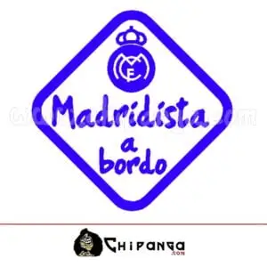 Pegatina Madridista a bordo Real Madrid