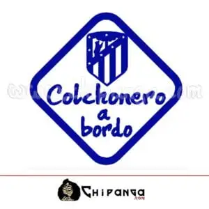 Pegatina Colchonero a bordo Atlético de Madrid