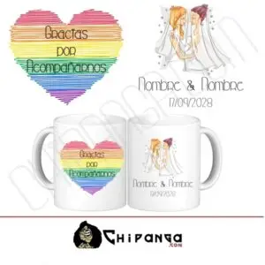 Taza Regalo Invitados Boda Lesbiana LGTBI Orgullo Gay