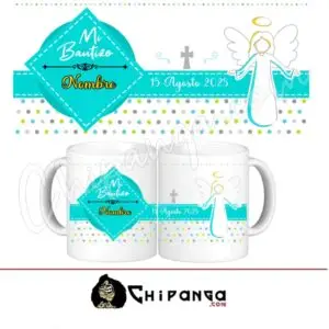 Taza "Mi Bautizo" Personalizada con Nombre y Fecha