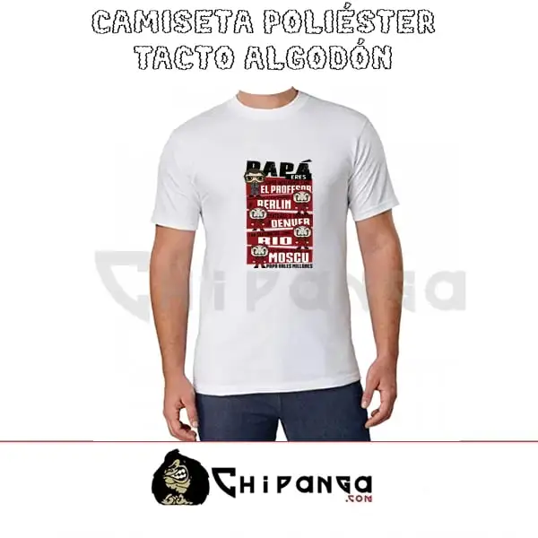 Camiseta Personalizada Papá La Casa de Papel Dia Del Padre