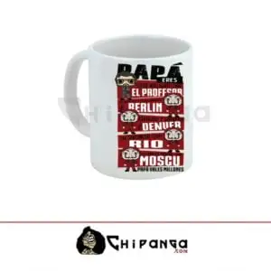 Taza Papa La Casa de Papel Profesor Moscu Berlin Denver Rio Dia Del Padre