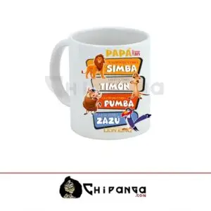 Taza Papa Simba Timon Pumba Zazu El Rey Leon Dia Del Padre