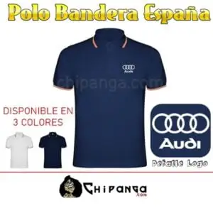 Polo Logo Audi Bandera de España
