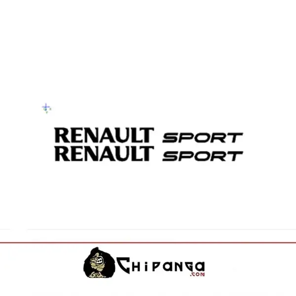 Kit Pegatinas para coche Renault Sport 50cm