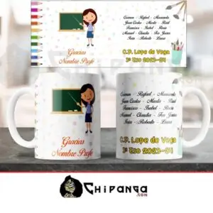 Taza Profesora Maestra Mujer